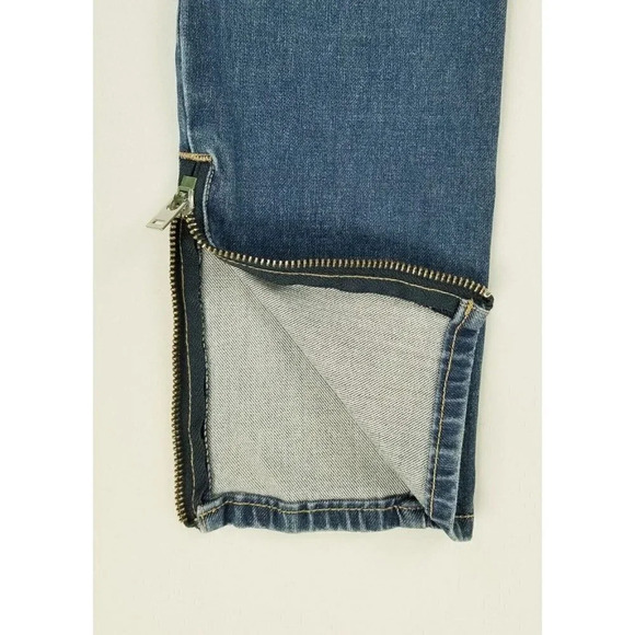 Levi's 26X28 Women's 721 High Rise Skinny Ankle Zip Blue Denim Premium Jeans - Picture 8 of 15